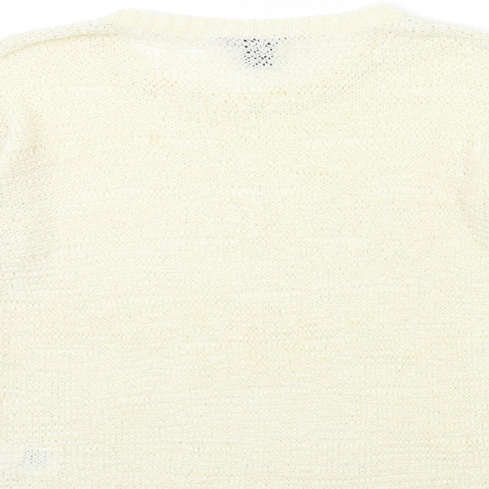 Womens UK Size S H&M Ivory Pullover Jumper