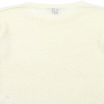 Womens UK Size S H&M Ivory Pullover Jumper