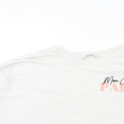 Tu Womens White   Pullover Sweatshirt Size 18