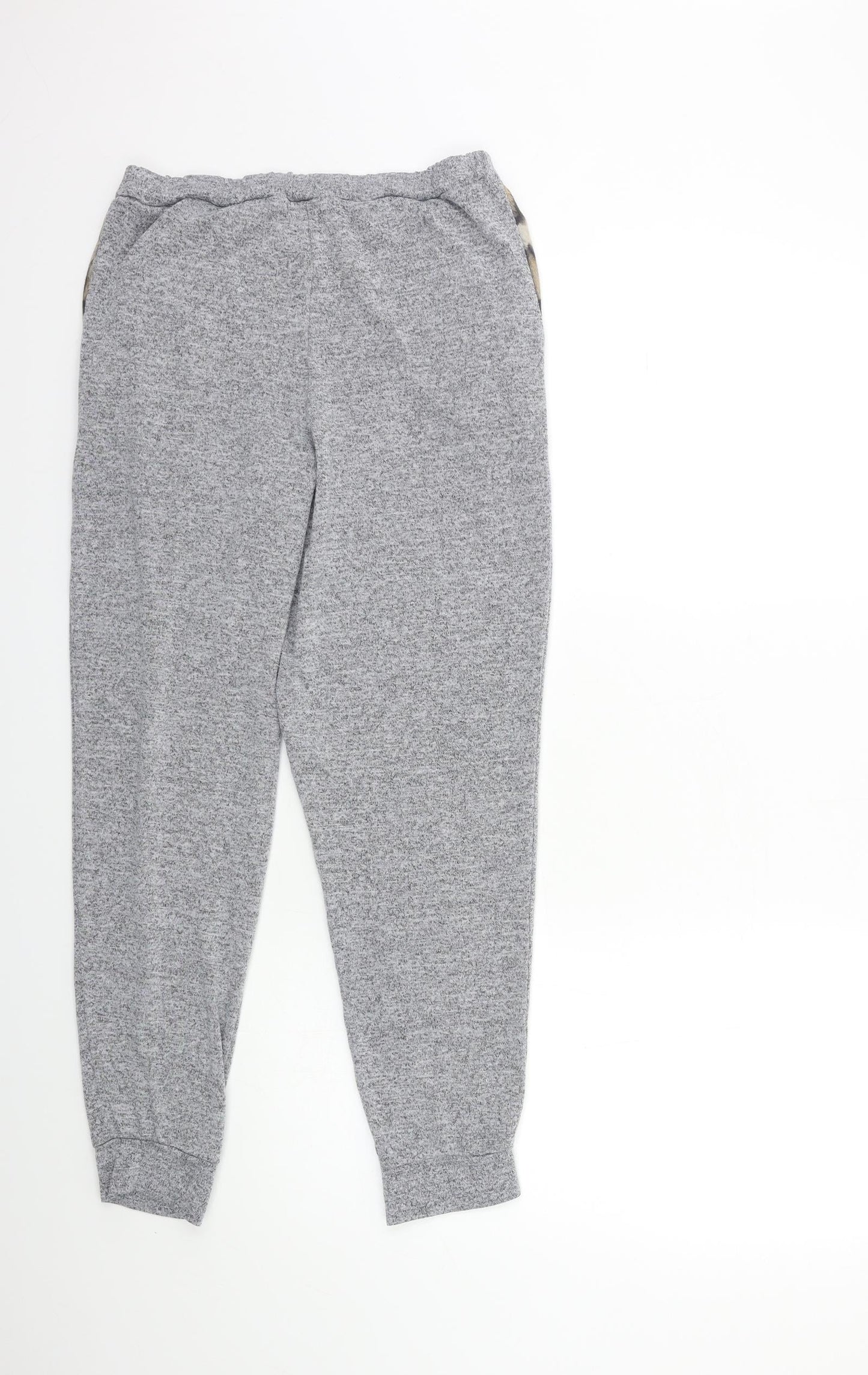Womens UK Size 23 in Bershka Regular Fit  Grey Trousers