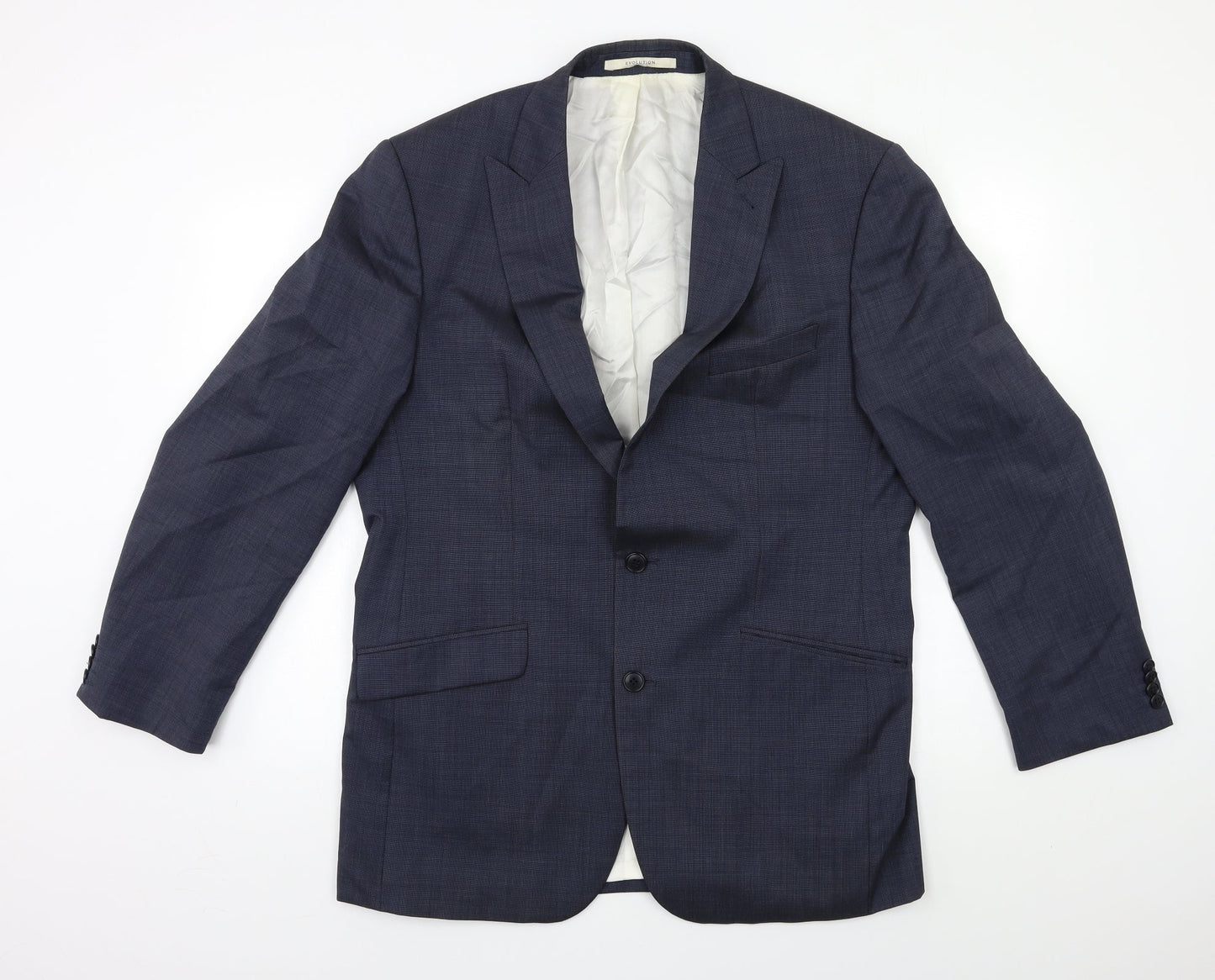 Mens UK Size 42 Baumer Regular Blue Suit Jacket