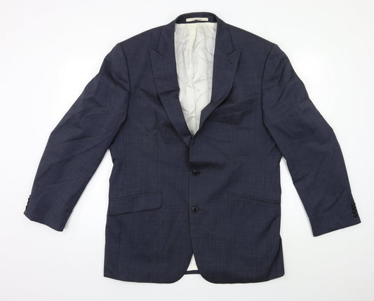 Mens UK Size 42 Baumer Regular Blue Suit Jacket