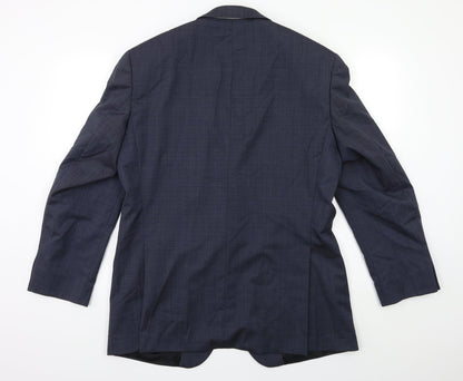 Mens UK Size 42 Baumer Regular Blue Suit Jacket