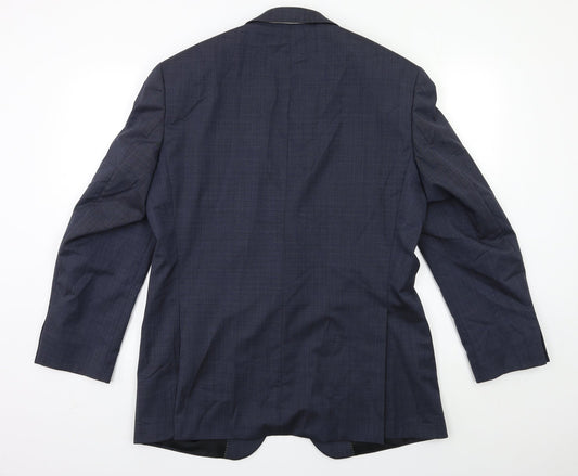 Mens UK Size 42 Baumer Regular Blue Suit Jacket