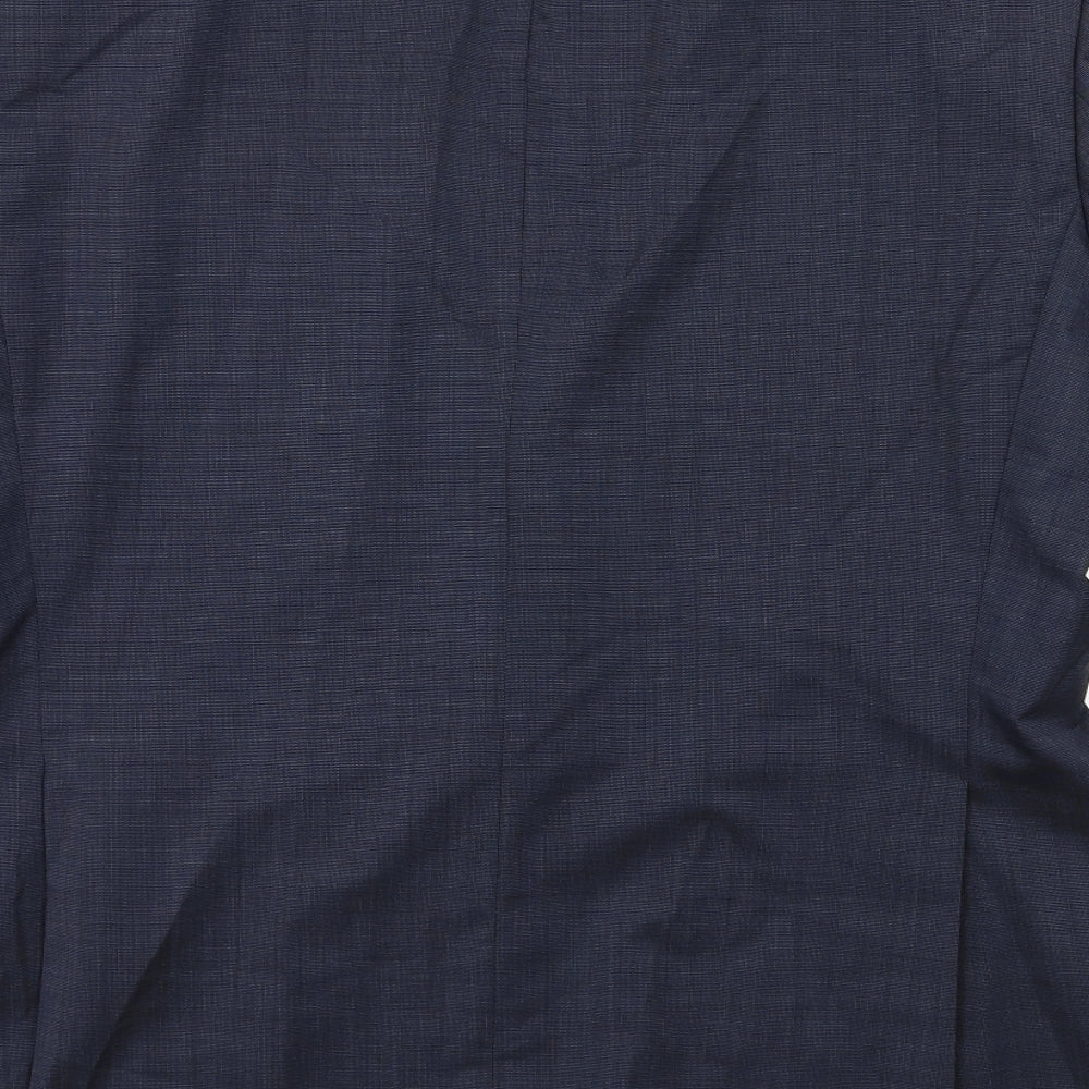 Mens UK Size 42 Baumer Regular Blue Suit Jacket