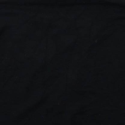 Fox Womens Black  Knit Pullover Jumper One Size
