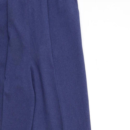 Womens UK Size 12 Classic Regular Fit  Blue Trousers