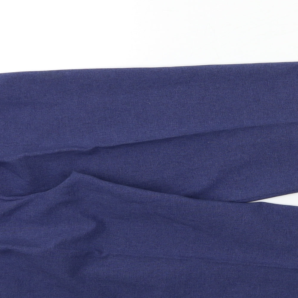 Womens UK Size 12 Classic Regular Fit  Blue Trousers