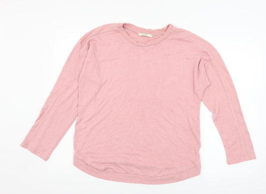 George Womens Pink  Knit Pullover Jumper Size M