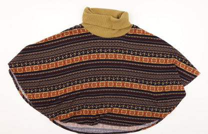 Love Culture Womens Multicoloured Geometric Knit Pullover Jumper One Size