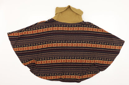 Love Culture Womens Multicoloured Geometric Knit Pullover Jumper One Size