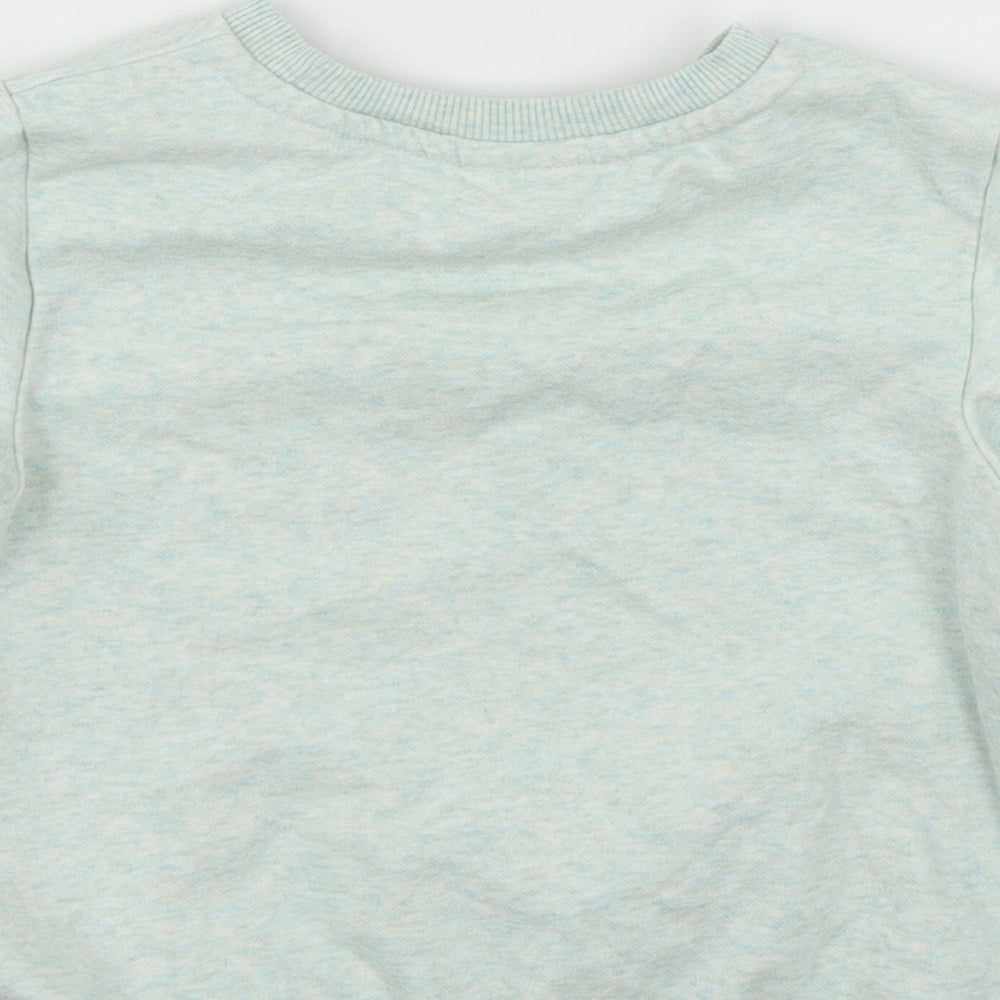 F&F Girls Green  Jersey Pullover Sweatshirt Size 5-6 Years