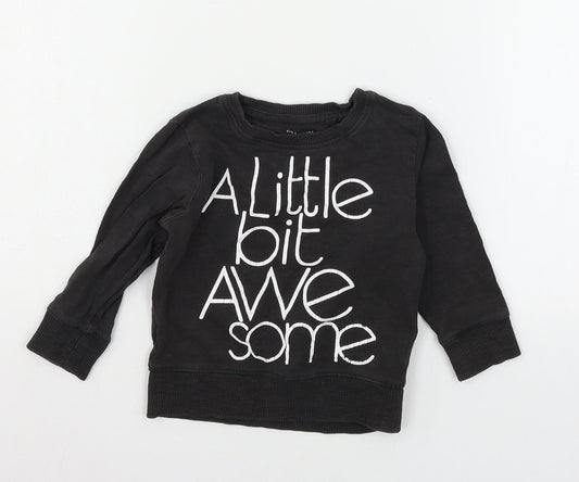 NEXT Boys Grey  Jersey Pullover Jumper Size 12-18 Months  - a Little Bit Awesome