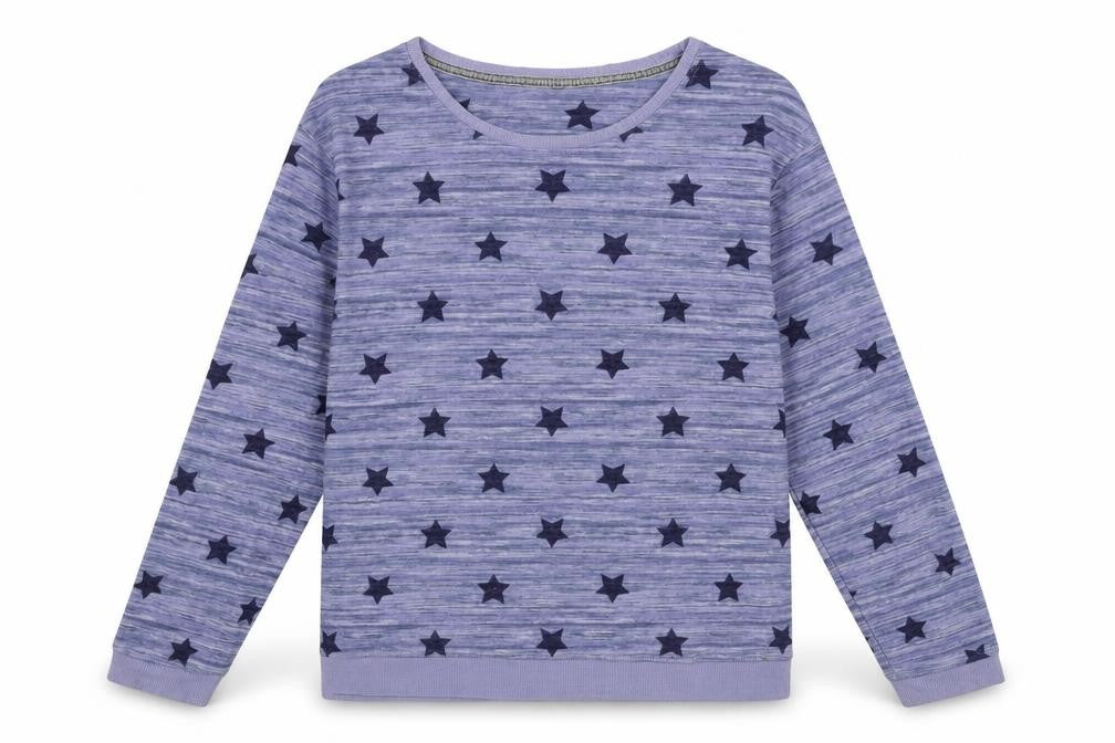 Marks & Spencer Womens Blue Striped Jersey Top Pyjama Top Size 8