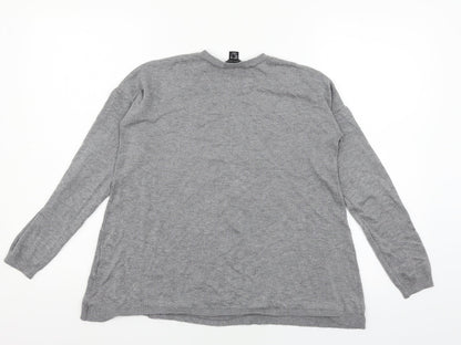 Womens UK Size 12 Atmosphere Grey Pullover Jumper