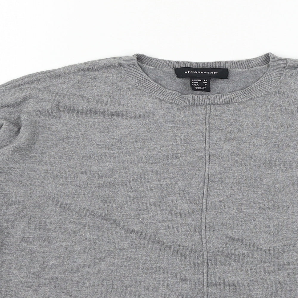 Womens UK Size 12 Atmosphere Grey Pullover Jumper