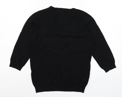 Womens UK Size 12 Marks and Spencer Black Pullover Jumper
