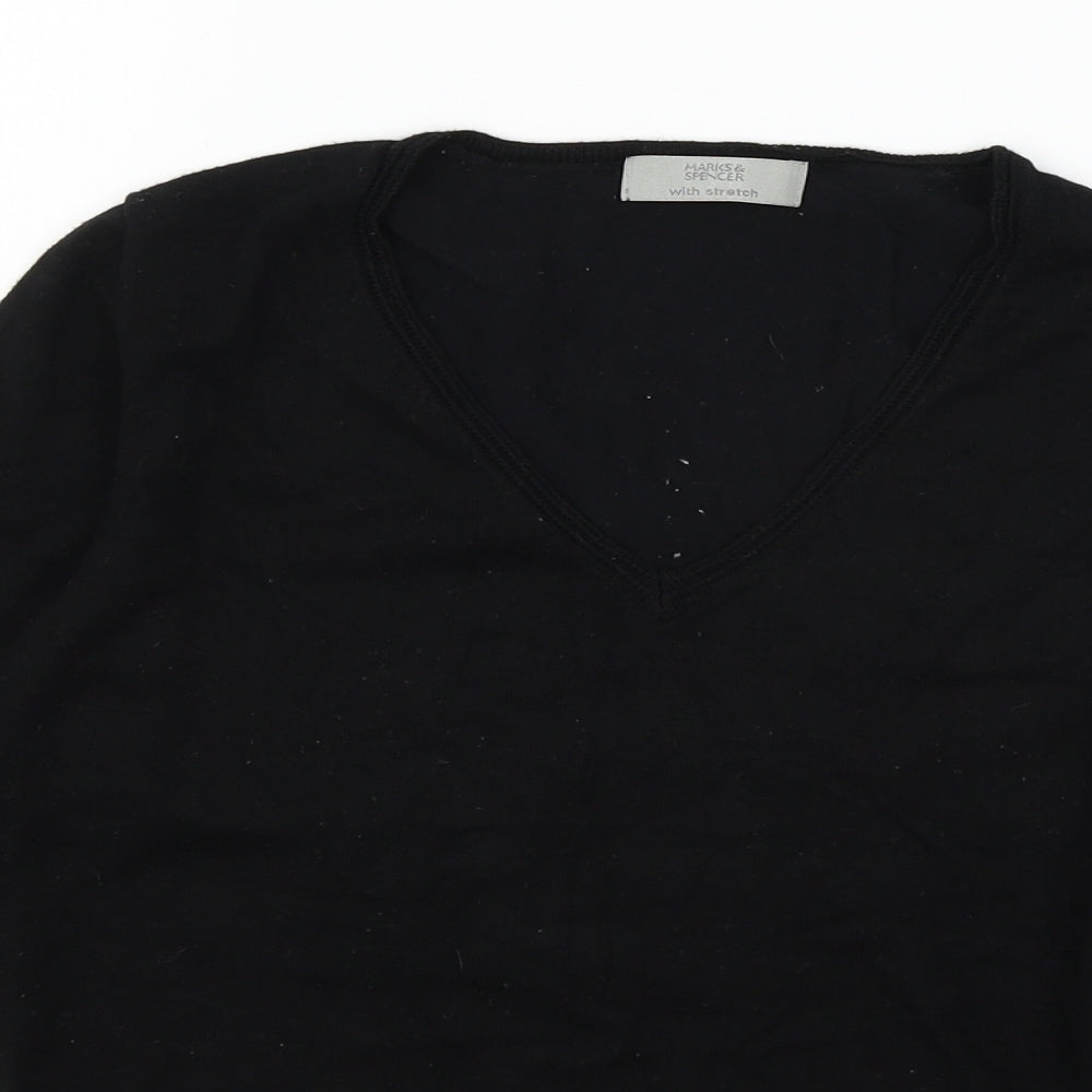 Womens UK Size 12 Marks and Spencer Black Pullover Jumper