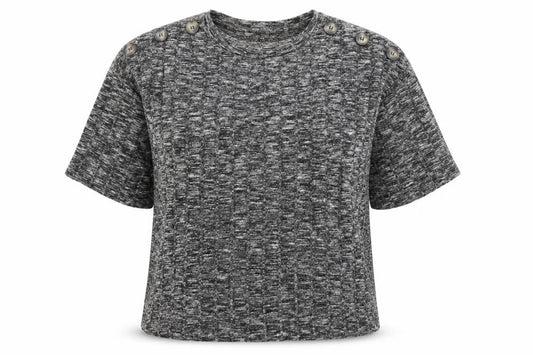 Womens UK Size 10 F&F Grey Basic T-Shirt