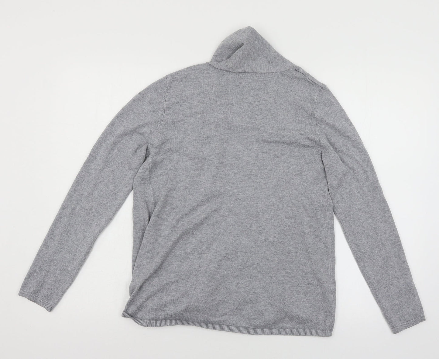 Womens UK Size 12 Papaya Grey Cardigan Jumper
