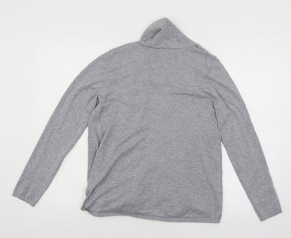 Womens UK Size 12 Papaya Grey Cardigan Jumper