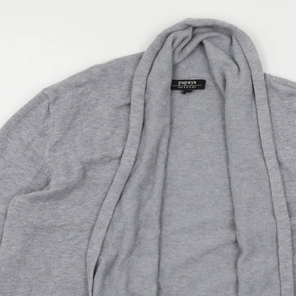 Womens UK Size 12 Papaya Grey Cardigan Jumper