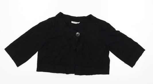 George Womens Black  Knit Cardigan Jumper Size 14
