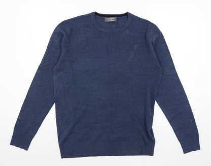 Primark Mens Blue  Knit Pullover Jumper Size M