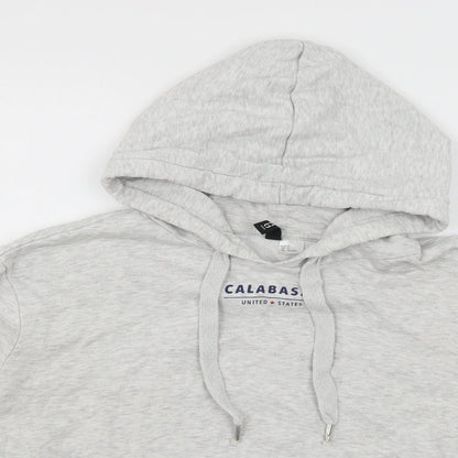 Womens UK Size S Divided by H&M Grey Pullover Hoodie