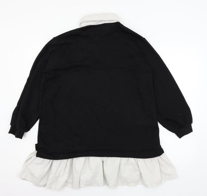 Cameo Rose Womens Black  Jersey Pullover Sweatshirt Size M