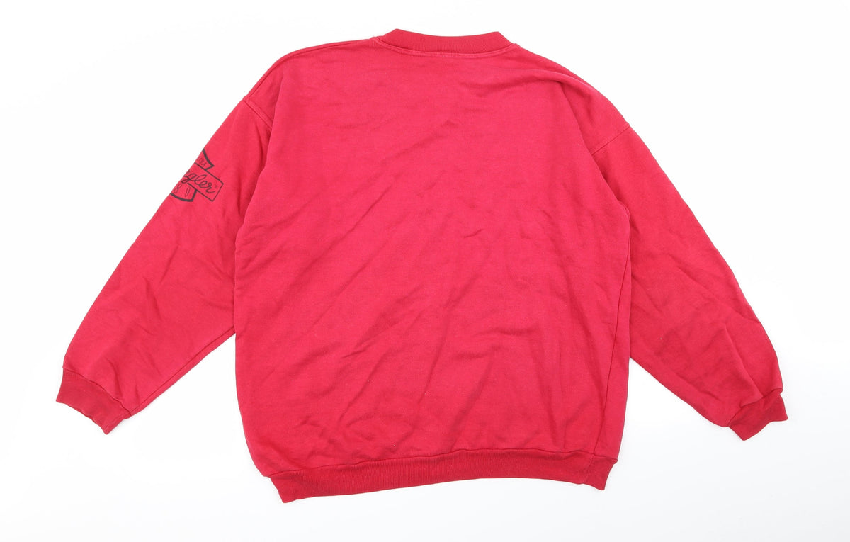 wiangles Mens Red   Pullover Jumper Size L