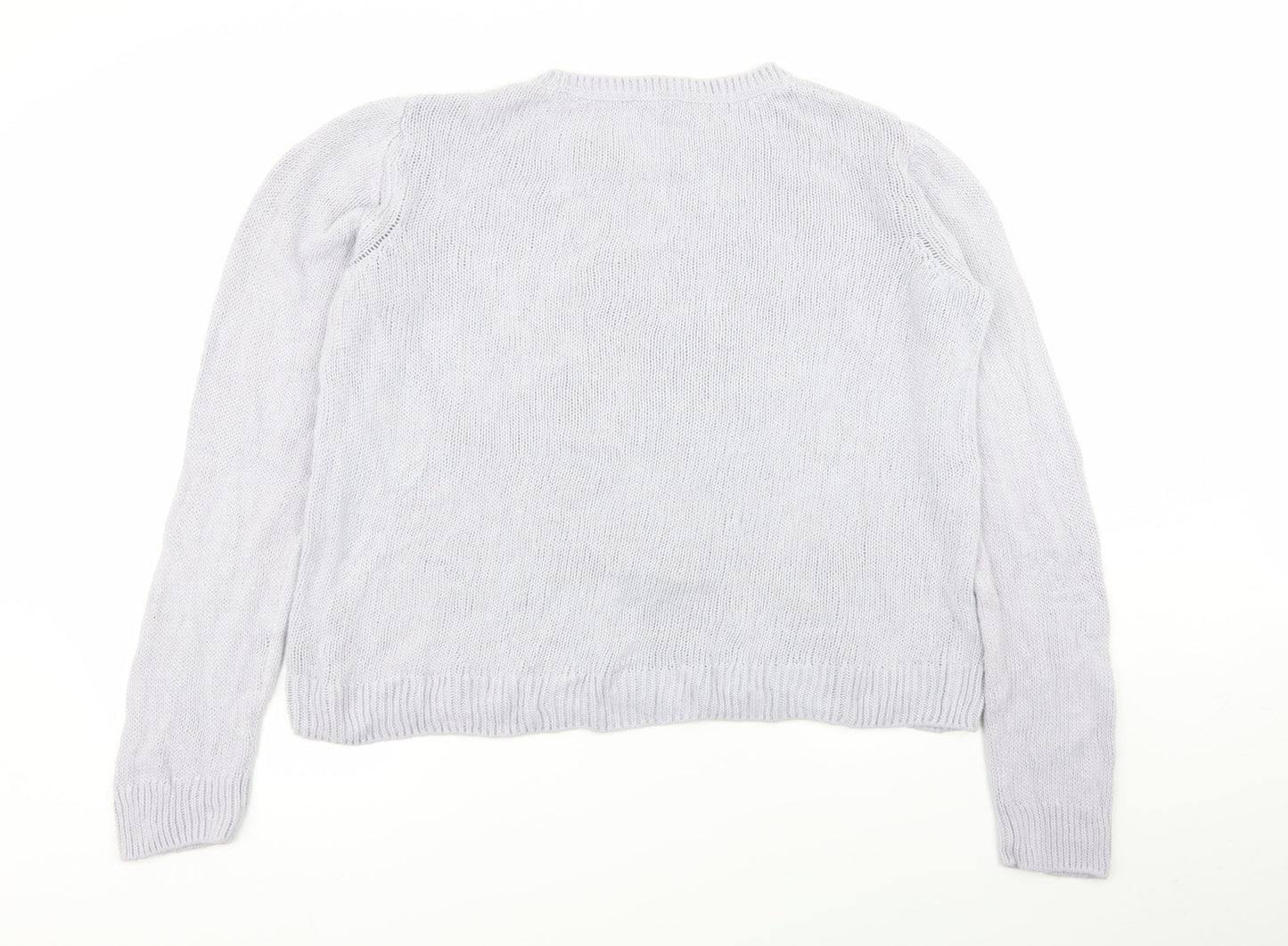 Womens UK Size M M&S Purple Pullover Jumper
