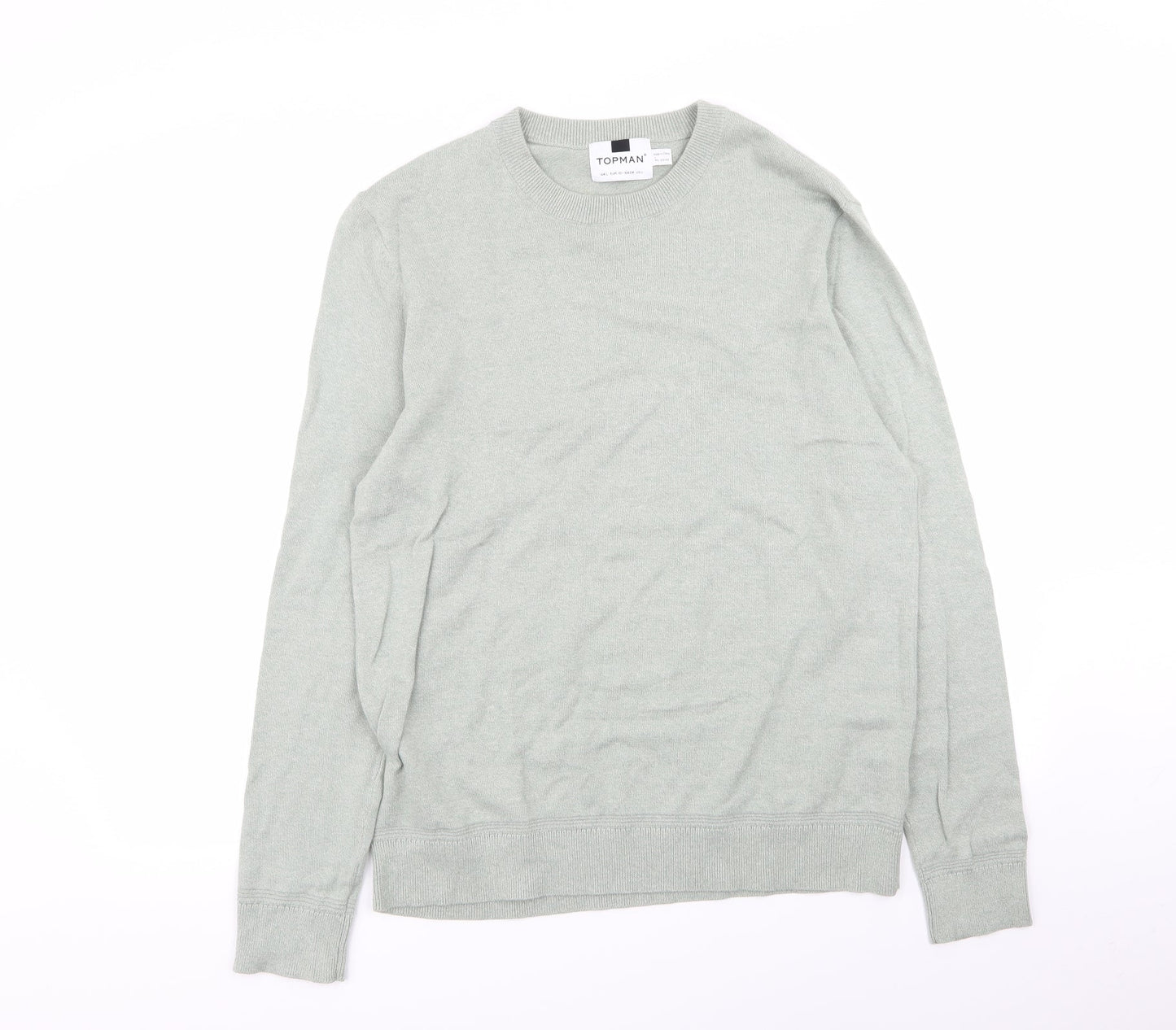 Topman Mens Green   Pullover Jumper Size L