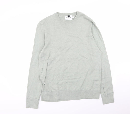 Topman Mens Green   Pullover Jumper Size L