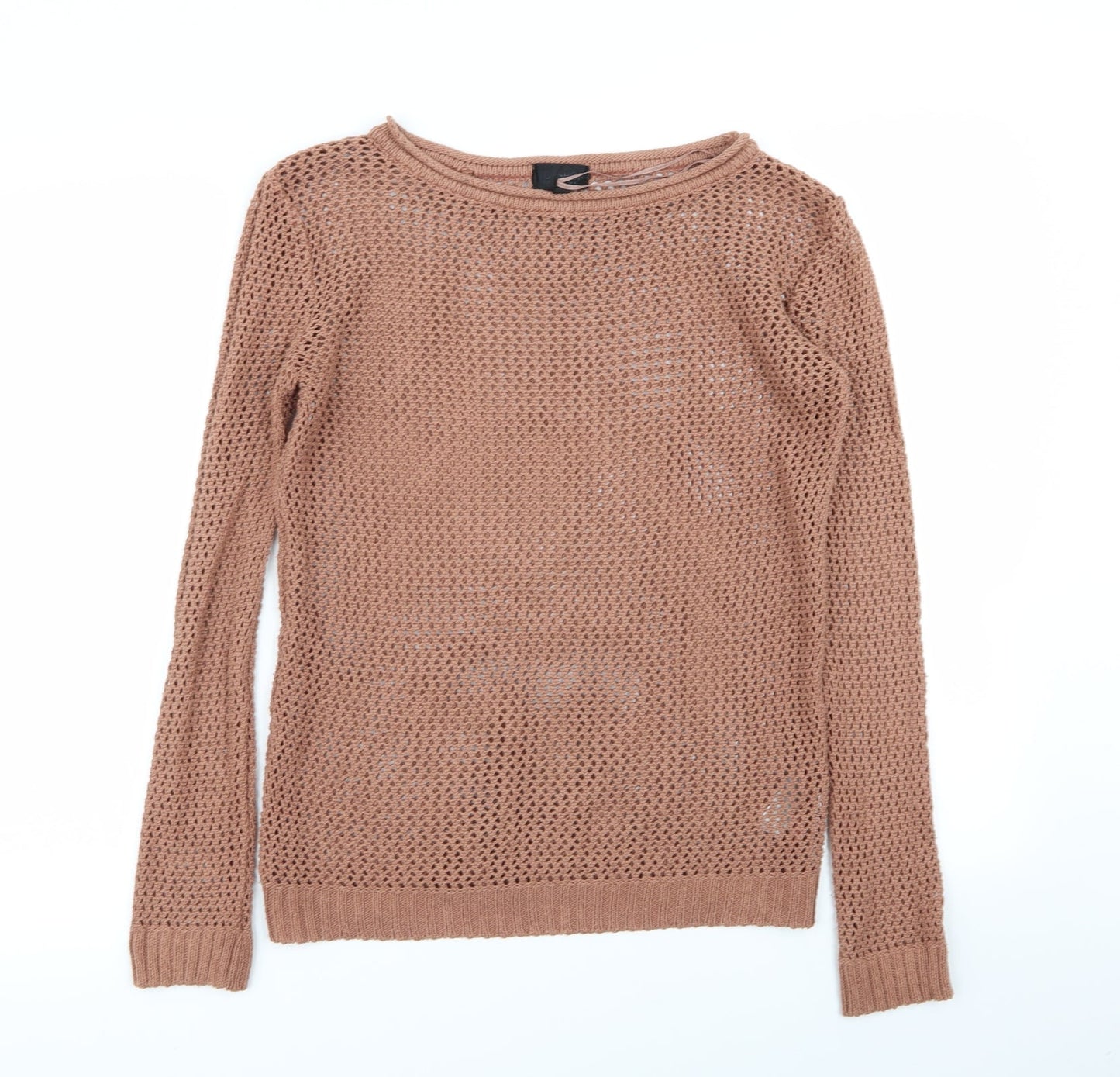 Womens UK Size 10 Topshop Brown Pullover Jumper