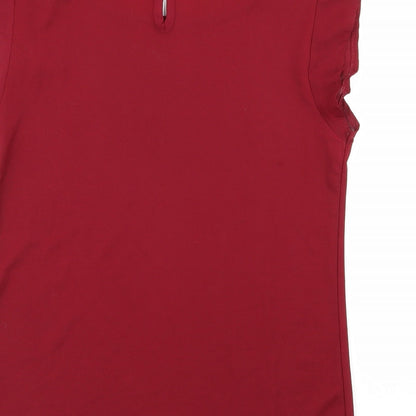 Womens UK Size 6 New Look Red Basic Blouse
