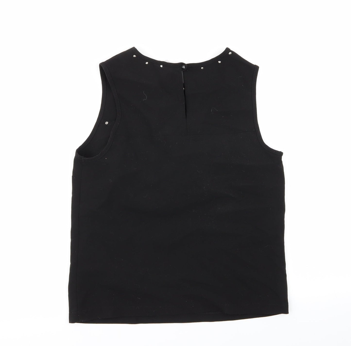 Womens UK Size 6 New Look Black Basic Blouse