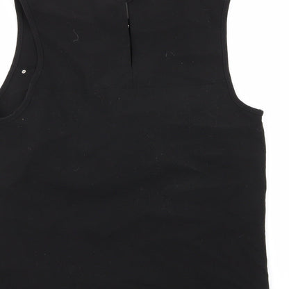 Womens UK Size 6 New Look Black Basic Blouse