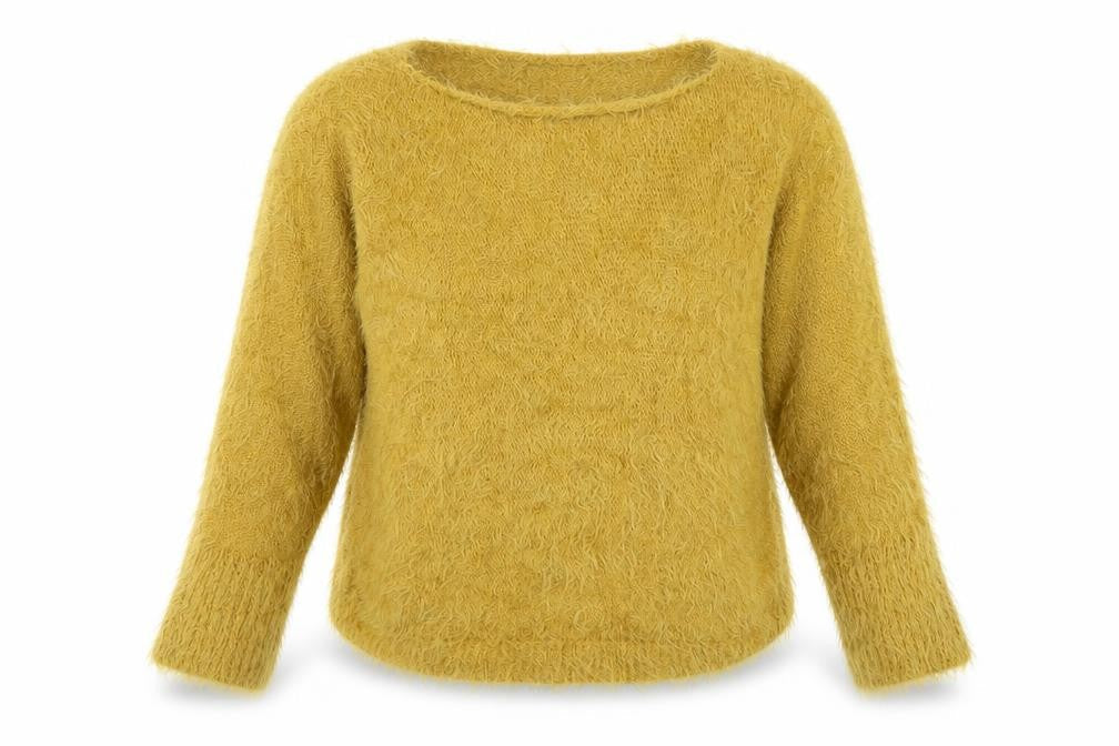 Womens UK Size M Amanti Yellow Pullover Jumper