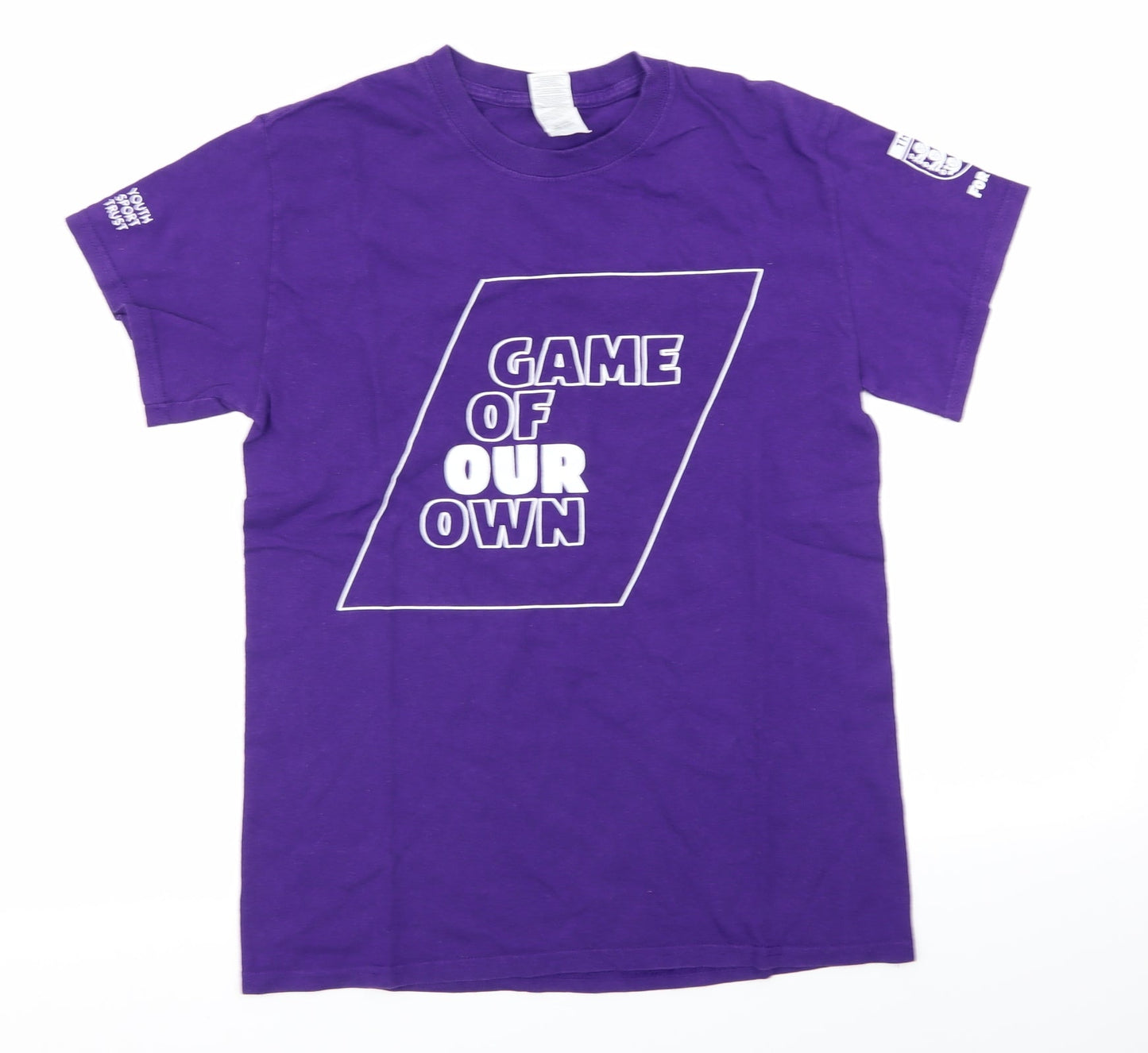 Mens UK Size S Gildan Purple  T-Shirt