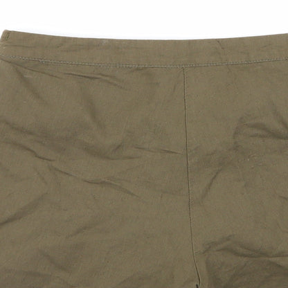 jubylee Womens Brown Geometric  Hot Pants Shorts Size M