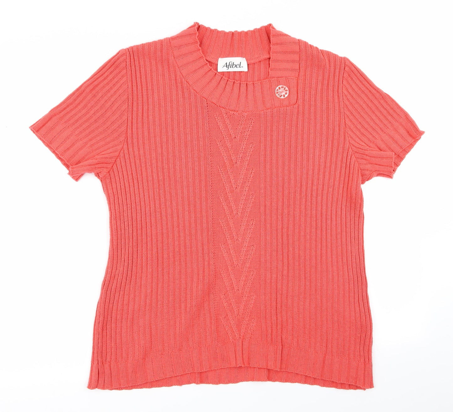 Womens UK Size 16 afibel Red Pullover Jumper