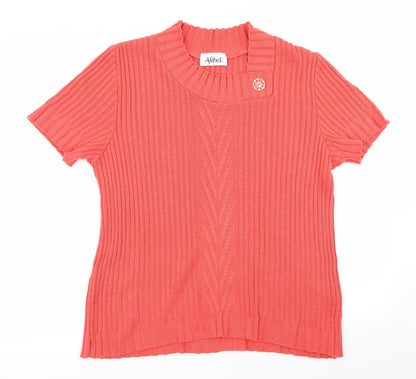 Womens UK Size 16 afibel Red Pullover Jumper