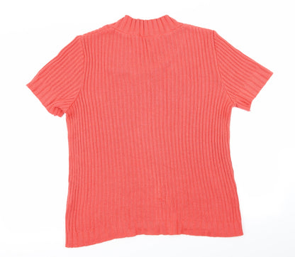 Womens UK Size 16 afibel Red Pullover Jumper