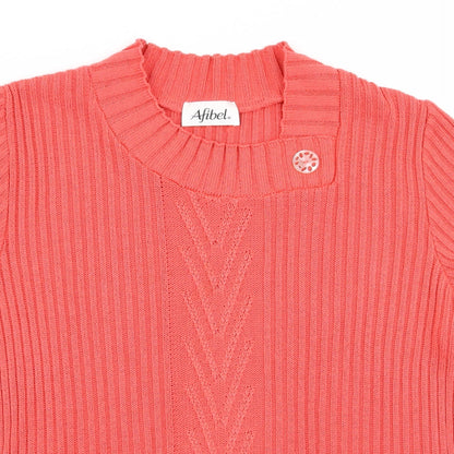 Womens UK Size 16 afibel Red Pullover Jumper