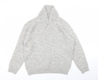 Front view of ACW 58 men’s grey jumper, size L