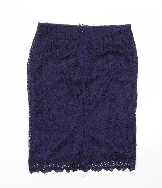 Redoute Womens Blue   A-Line Skirt Size 10