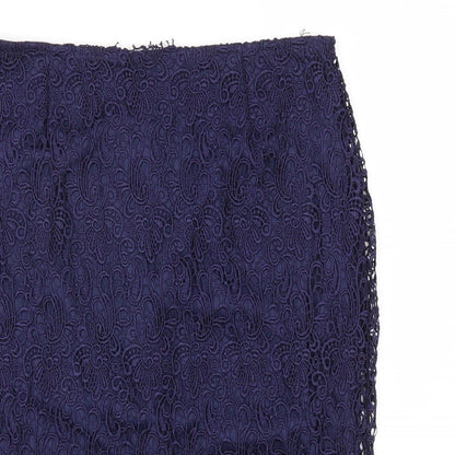 Redoute Womens Blue   A-Line Skirt Size 10