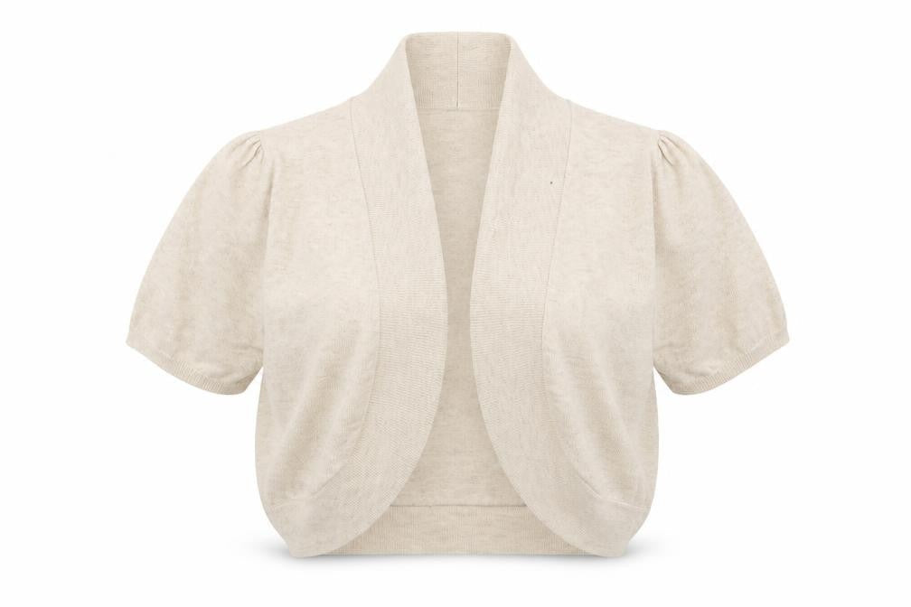 Womens UK Size 8 BHS Beige Cardigan Jumper