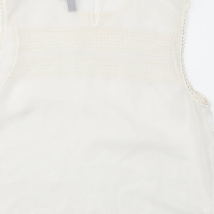 Womens UK Size XL Gap Ivory Basic Blouse